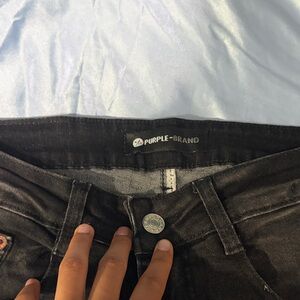 Purple Brand Men’s Skinny Jeans in Black